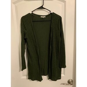 Olive green cardigan